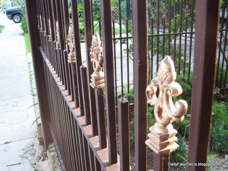 The Daily Fleur de Lis Fleur de fence